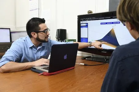 Prof. Oses teaching a phase-stability tutorial