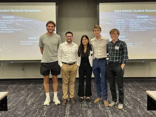 The group at the 2023 MDSGC Student Research Symposium