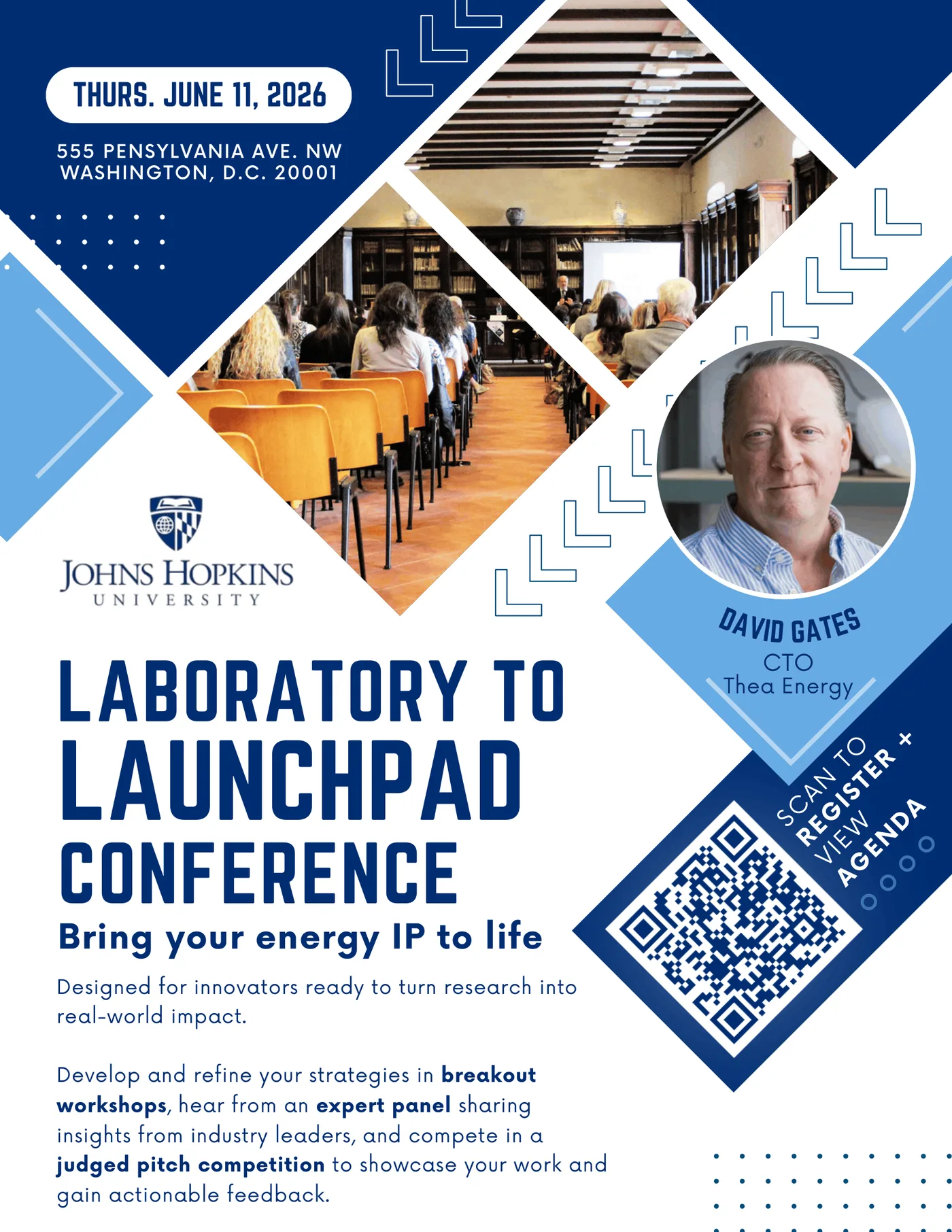 Flyer for Laboratory to Launchpad: Bringing Your Energy IP to Life
