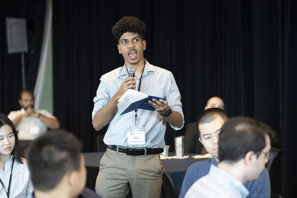 A question from the floor during the panel